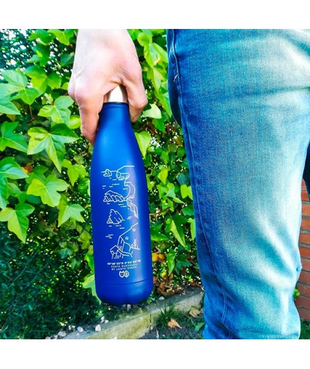 CHILLY´S - Costa quebrada - Botella Azul con modelo