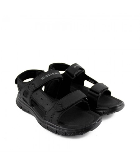 Sandalia Skechers FLEX ADVANTAGE 1.0- UPWELL. Color negro. Doble