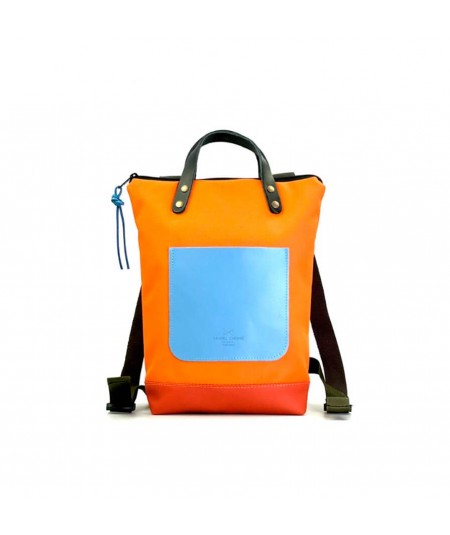 Daniel Chong mochila mini DZ naranja azul