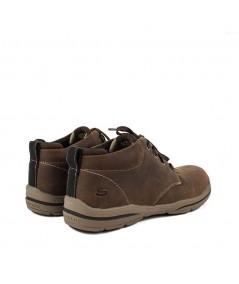 Botines Relaxed Fit Harper Skechers marrón trasera